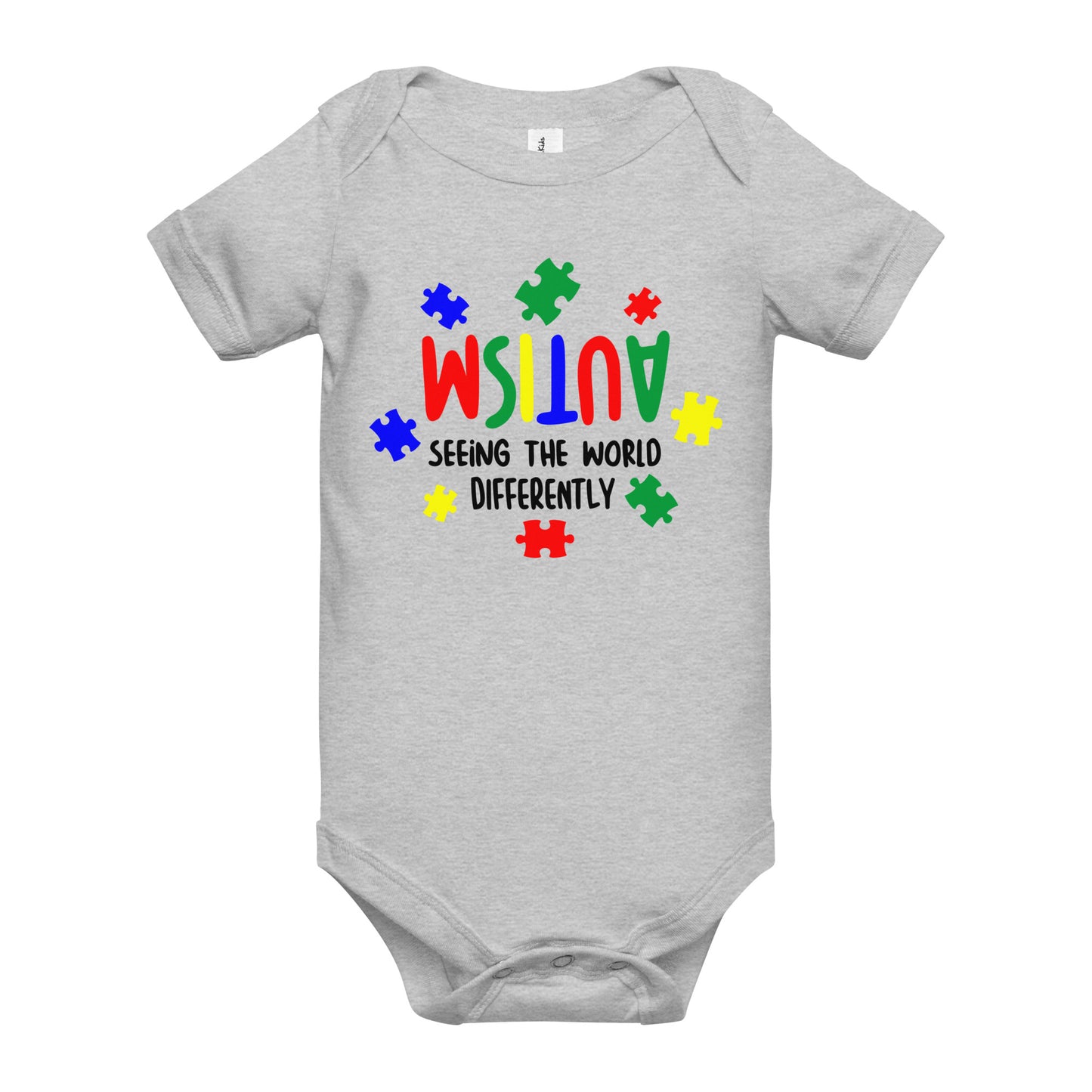 Autism Acceptance Together Quality Cotton Bella Canvas Baby Onesie