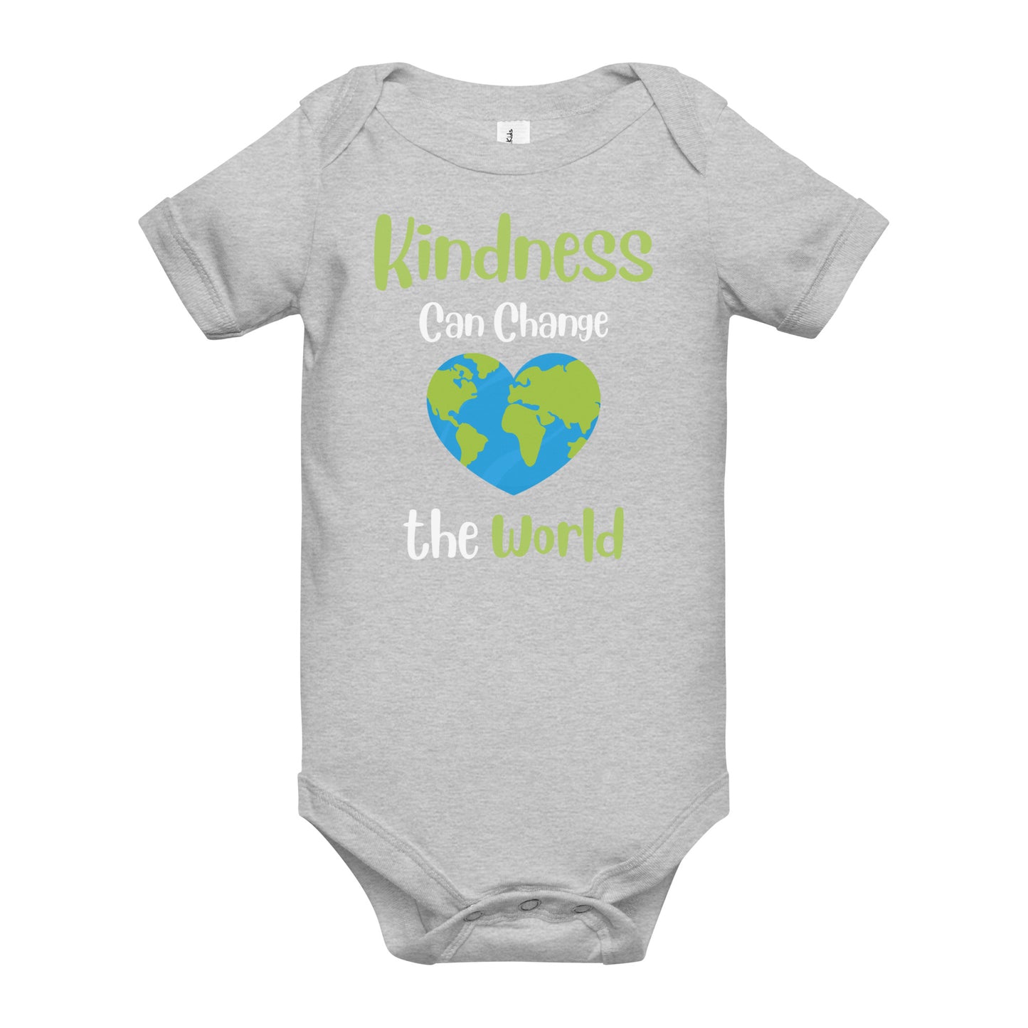 Kindness Can Change the World Quality Cotton Bella Canvas Baby Onesie