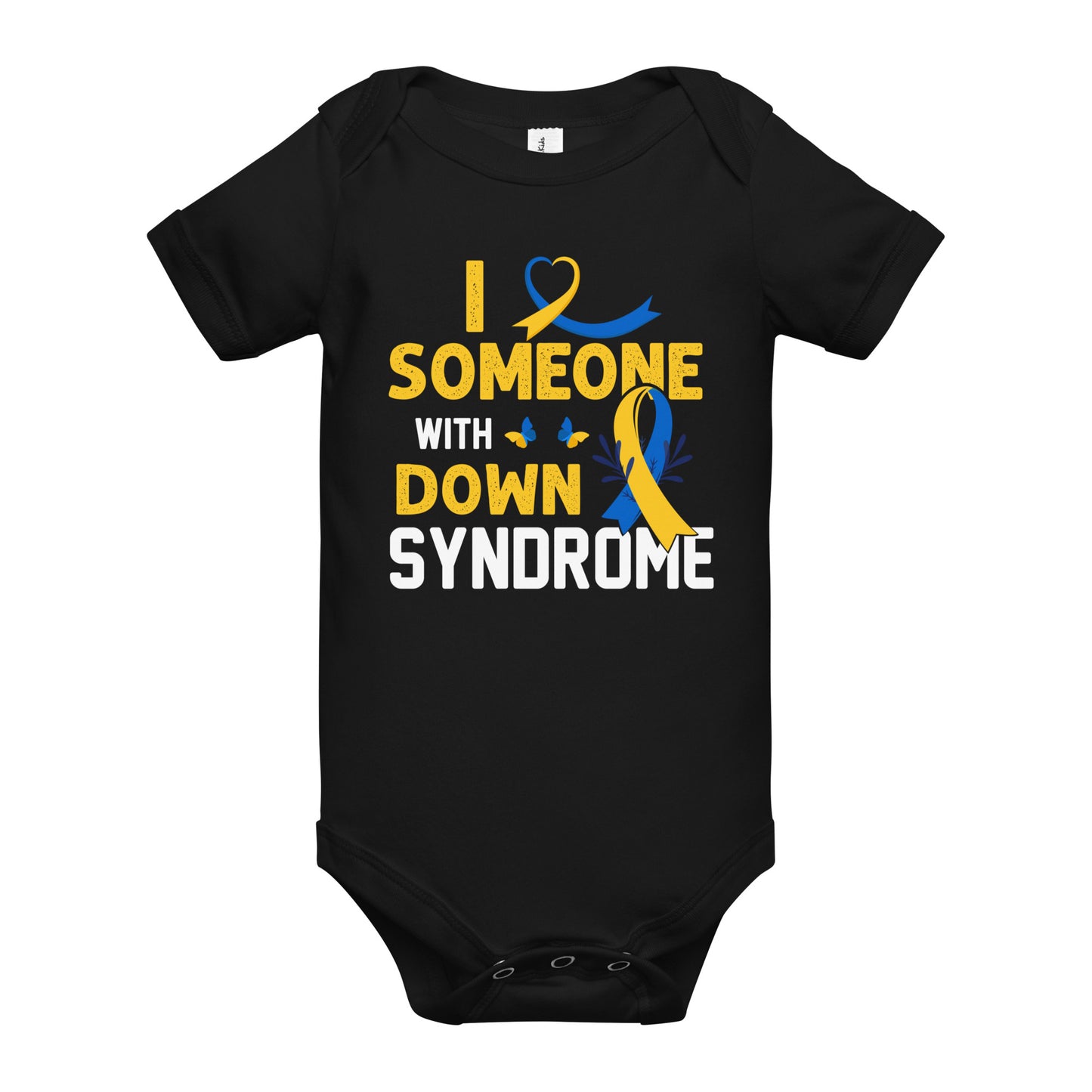 Down Syndrome Awareness Quality Cotton Bella Canvas Baby Onesie