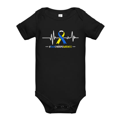 Down Syndrome Awareness Quality Cotton Bella Canvas Baby Onesie