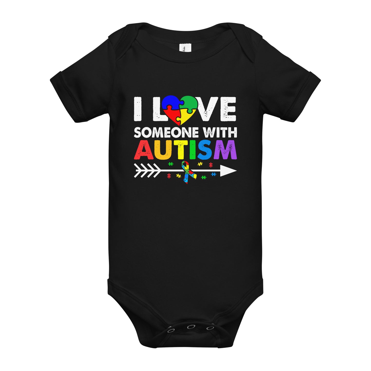 Autism Acceptance Together Quality Cotton Bella Canvas Baby Onesie