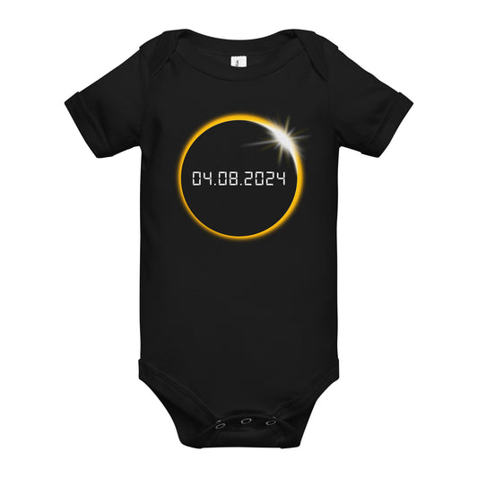 Total Solar Eclipse 2024 Premium Cotton Bella Canvas Baby Onesie