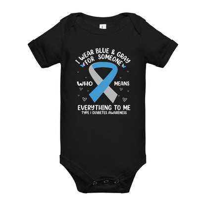 Diabetes Awareness Quality Cotton Bella Canvas Baby Onesie