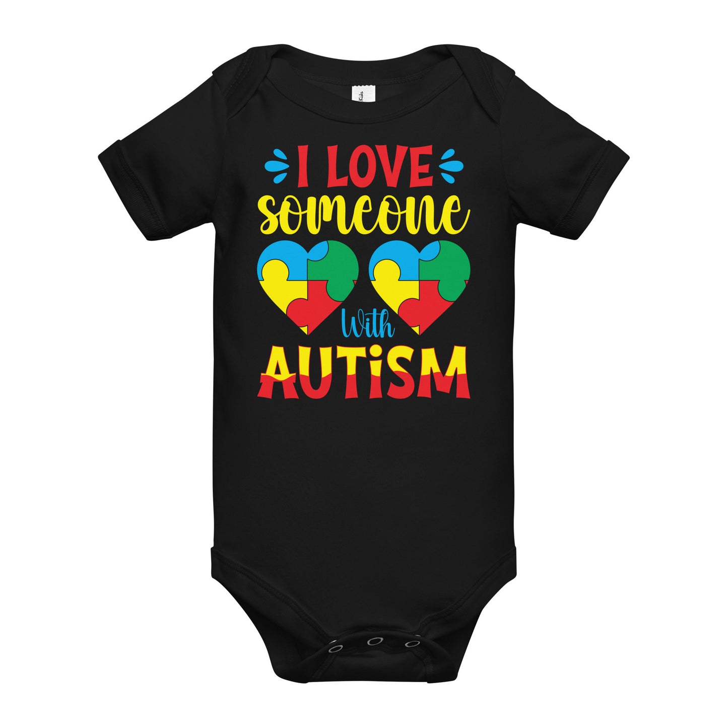 Autism Acceptance Together Quality Cotton Bella Canvas Baby Onesie