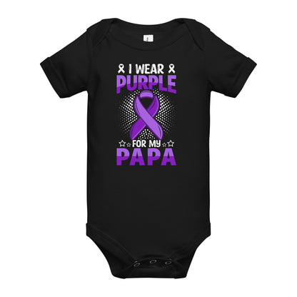 Alzheimer's Awareness Quality Cotton Bella Canvas Baby Onesie