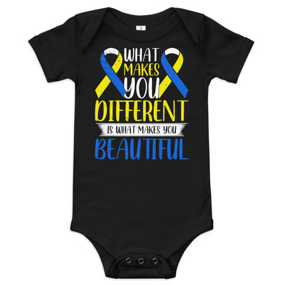 Down Syndrome Awareness Quality Cotton Bella Canvas Baby Onesie