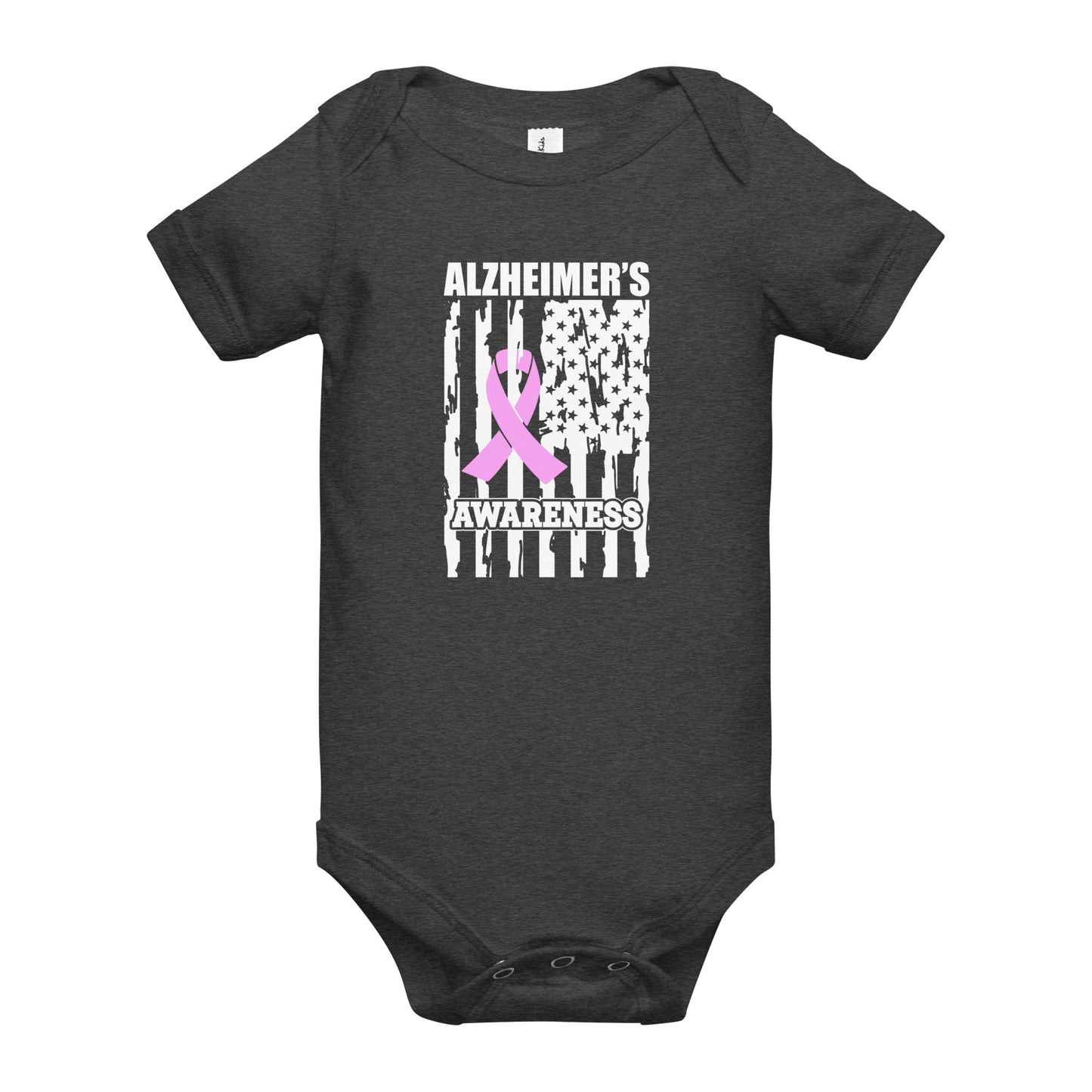 Alzheimer's Awareness Quality Cotton Bella Canvas Baby Onesie