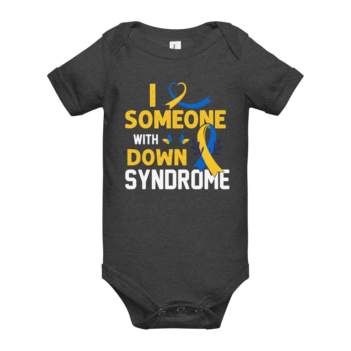 Down Syndrome Awareness Quality Cotton Bella Canvas Baby Onesie