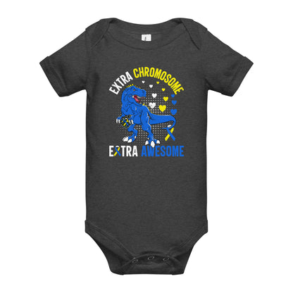 Down Syndrome Awareness Quality Cotton Bella Canvas Baby Onesie