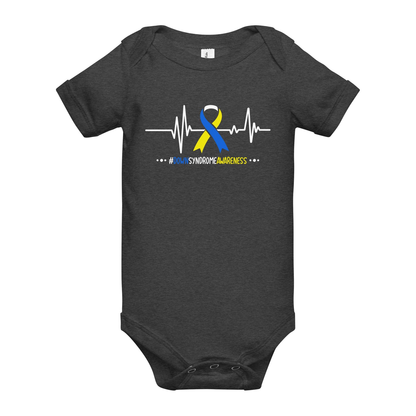 Down Syndrome Awareness Quality Cotton Bella Canvas Baby Onesie