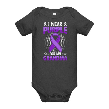 Alzheimer's Awareness Quality Cotton Bella Canvas Baby Onesie