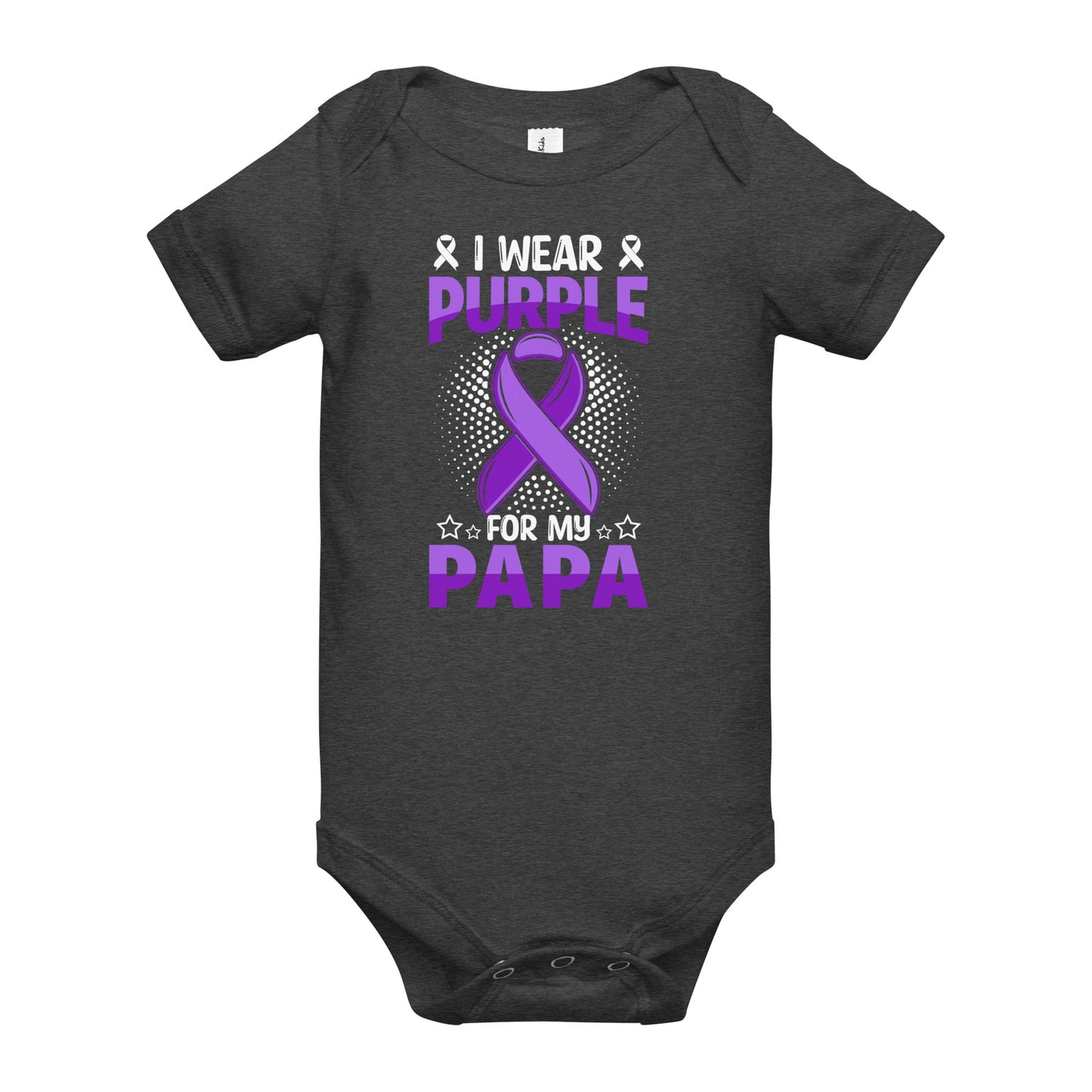 Alzheimer's Awareness Quality Cotton Bella Canvas Baby Onesie