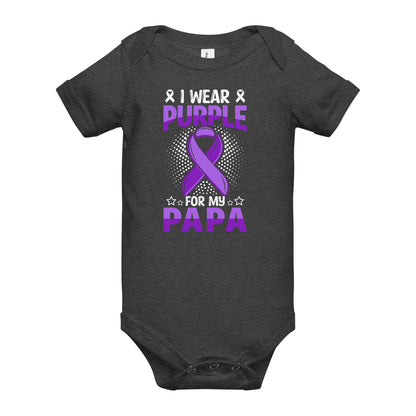 Alzheimer's Awareness Quality Cotton Bella Canvas Baby Onesie