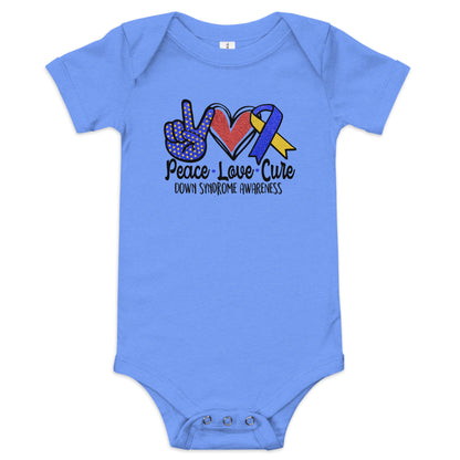 Down Syndrome Awareness Quality Cotton Bella Canvas Baby Onesie