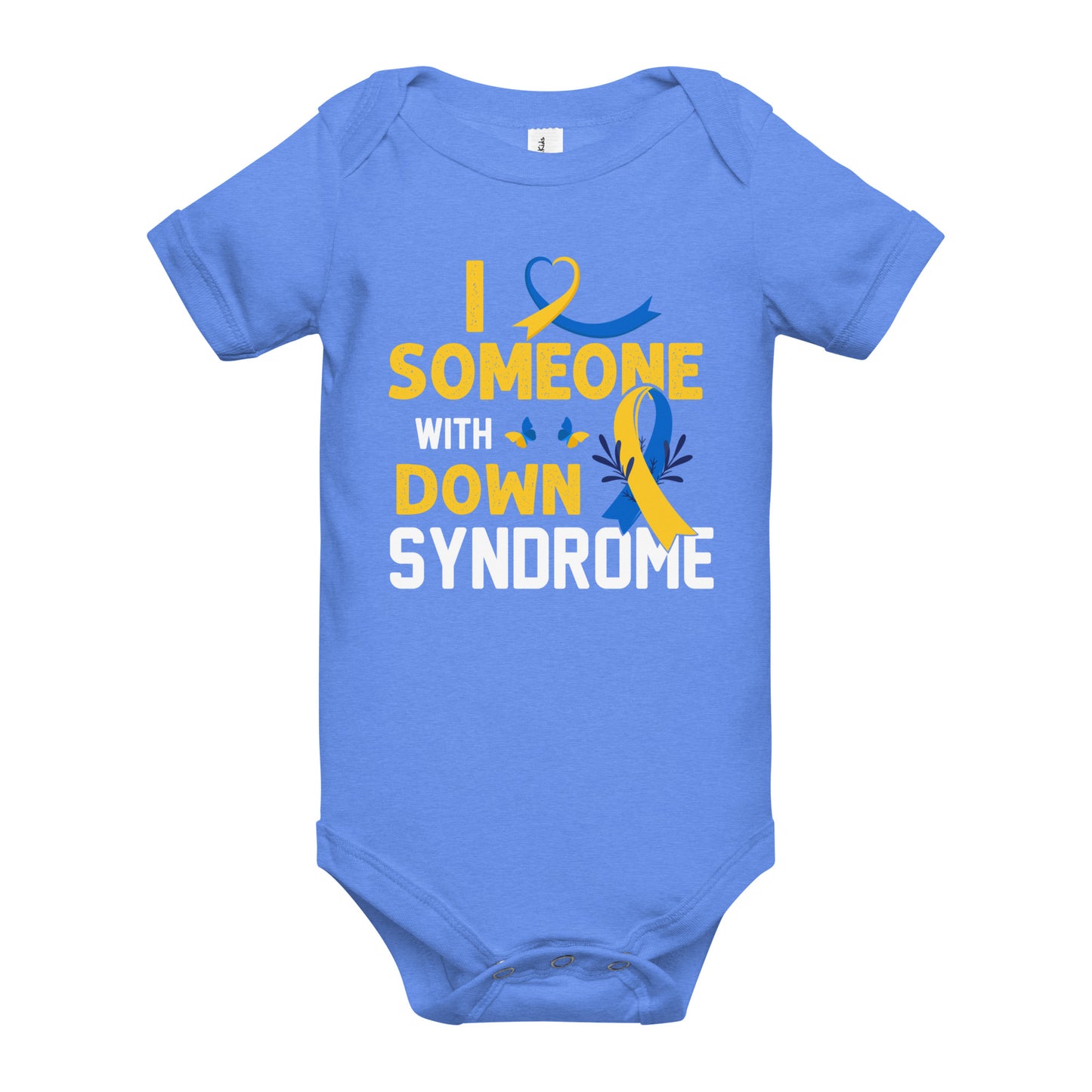 Down Syndrome Awareness Quality Cotton Bella Canvas Baby Onesie