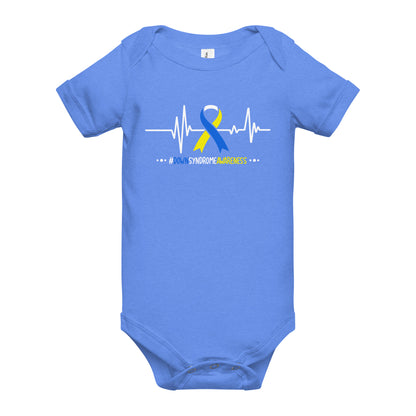 Down Syndrome Awareness Quality Cotton Bella Canvas Baby Onesie