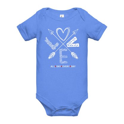 Love All Day Every Day Quality Cotton Bella Canvas Baby Onesie