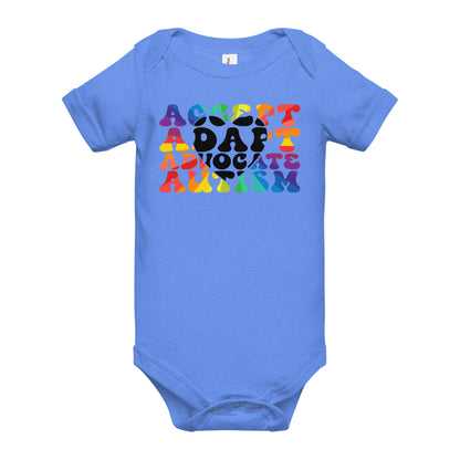 Autism Acceptance Together Quality Cotton Bella Canvas Baby Onesie