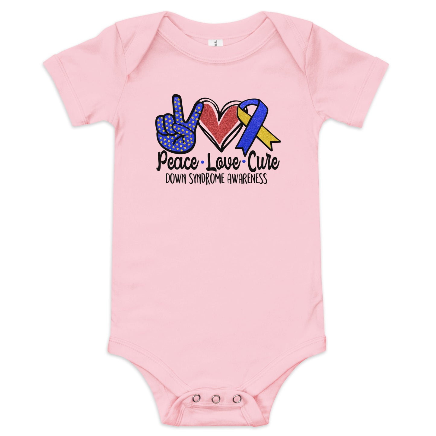 Down Syndrome Awareness Quality Cotton Bella Canvas Baby Onesie