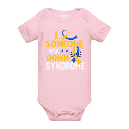 Down Syndrome Awareness Quality Cotton Bella Canvas Baby Onesie