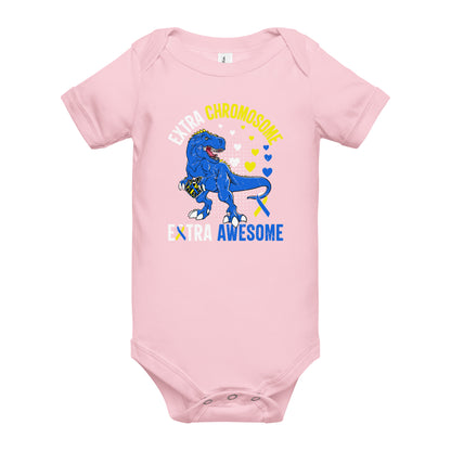 Down Syndrome Awareness Quality Cotton Bella Canvas Baby Onesie