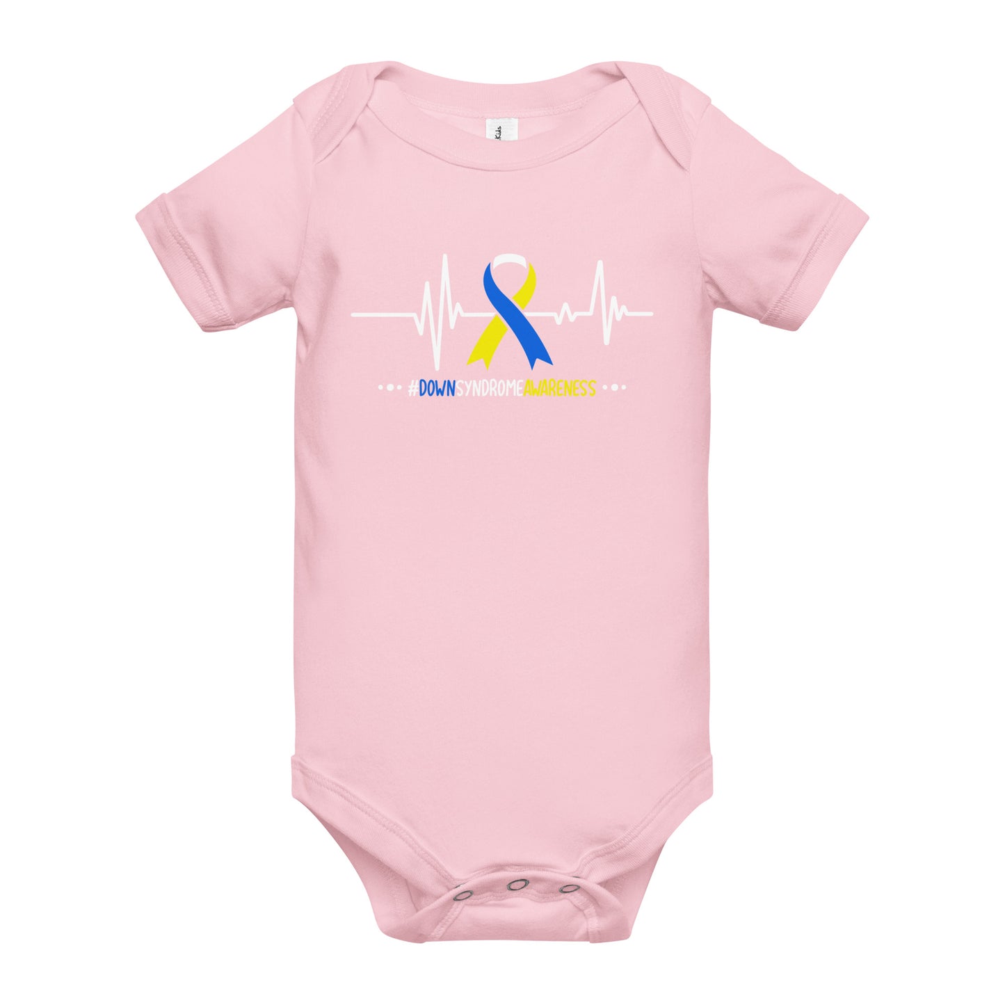 Down Syndrome Awareness Quality Cotton Bella Canvas Baby Onesie