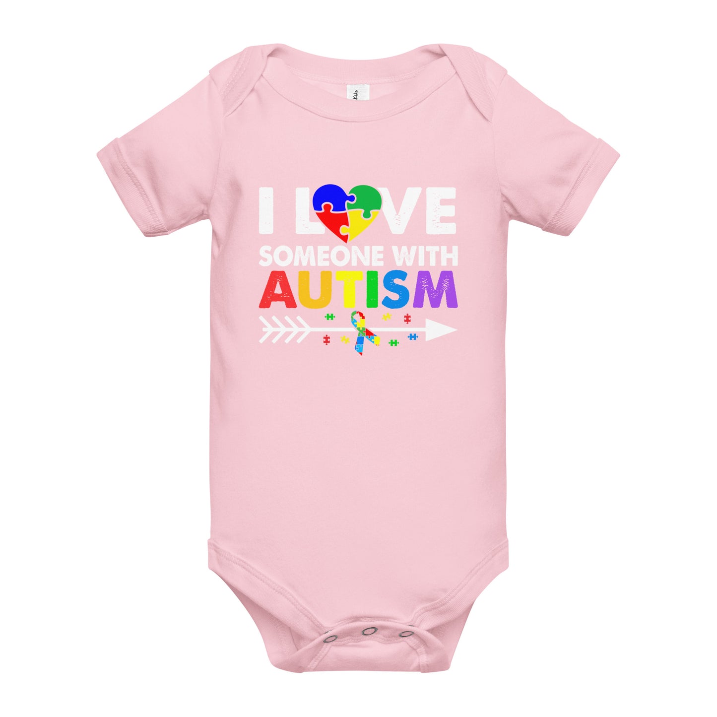 Autism Acceptance Together Quality Cotton Bella Canvas Baby Onesie