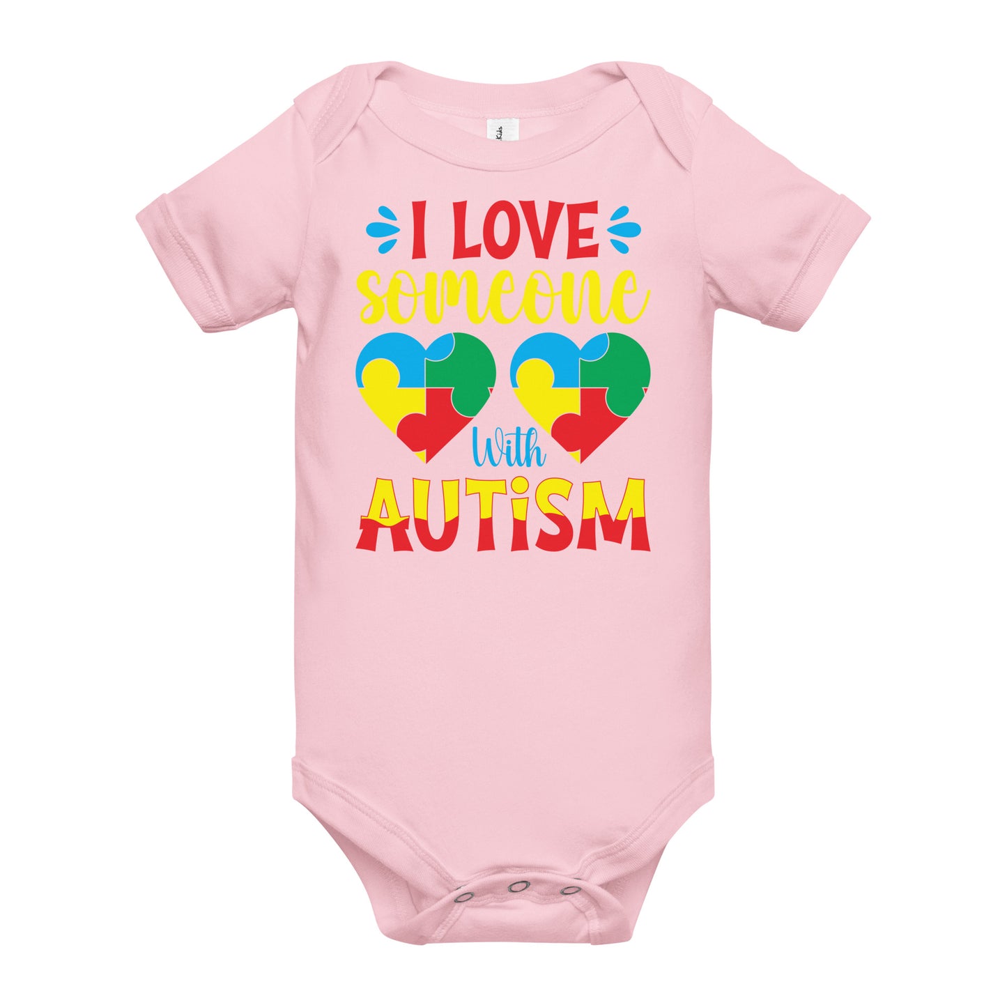 Autism Acceptance Together Quality Cotton Bella Canvas Baby Onesie