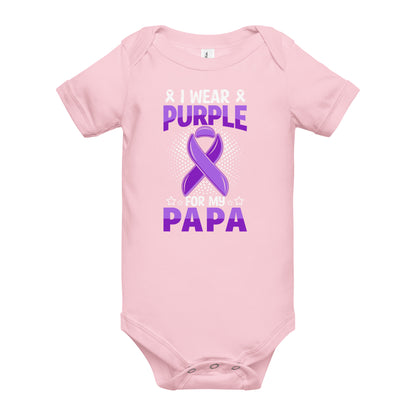 Alzheimer's Awareness Quality Cotton Bella Canvas Baby Onesie