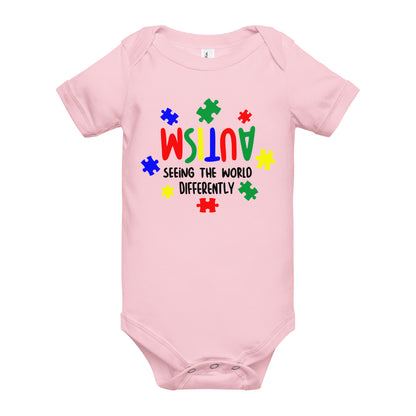 Autism Acceptance Together Quality Cotton Bella Canvas Baby Onesie