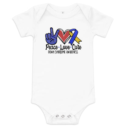 Down Syndrome Awareness Quality Cotton Bella Canvas Baby Onesie