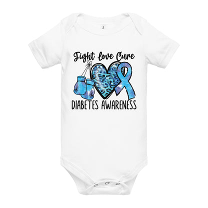 Diabetes Awareness Quality Cotton Bella Canvas Baby Onesie