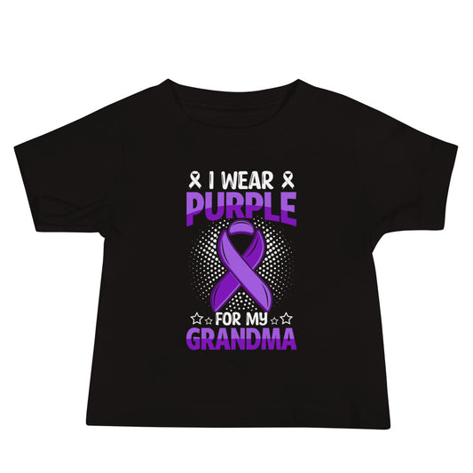 Alzheimer's Awareness Quality Cotton Bella Canvas Baby T-Shirt