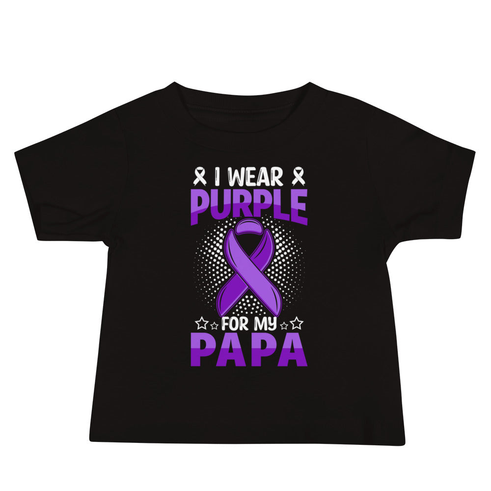 Alzheimer's Awareness Quality Cotton Bella Canvas Baby T-Shirt