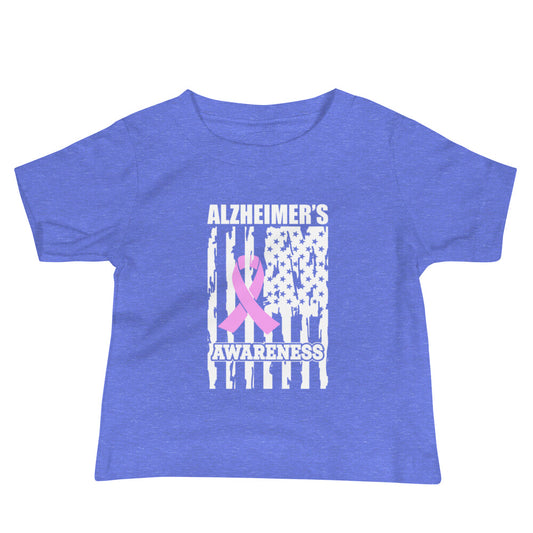 Alzheimer's Awareness Quality Cotton Bella Canvas Baby T-Shirt