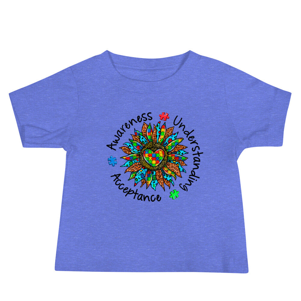 Autism Acceptance Together Quality Cotton Bella Canvas Baby T-Shirt