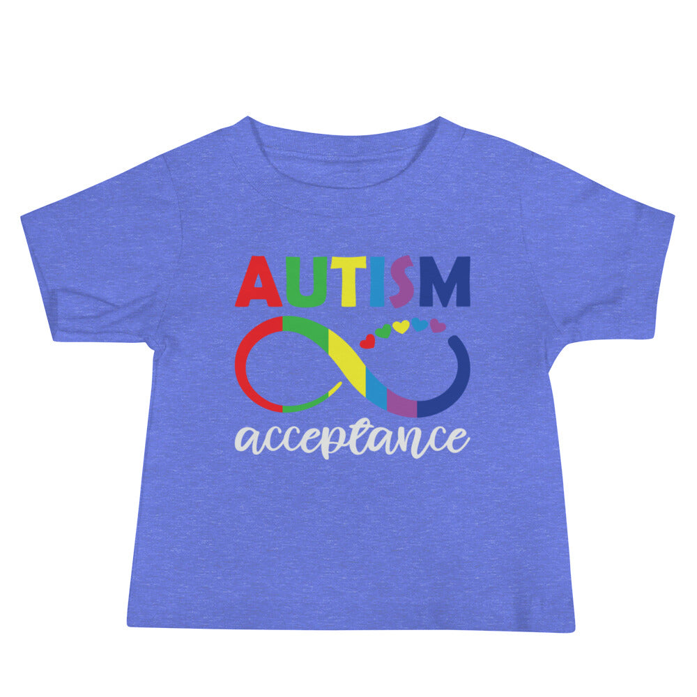 Autism Acceptance Together Quality Cotton Bella Canvas Baby T-Shirt