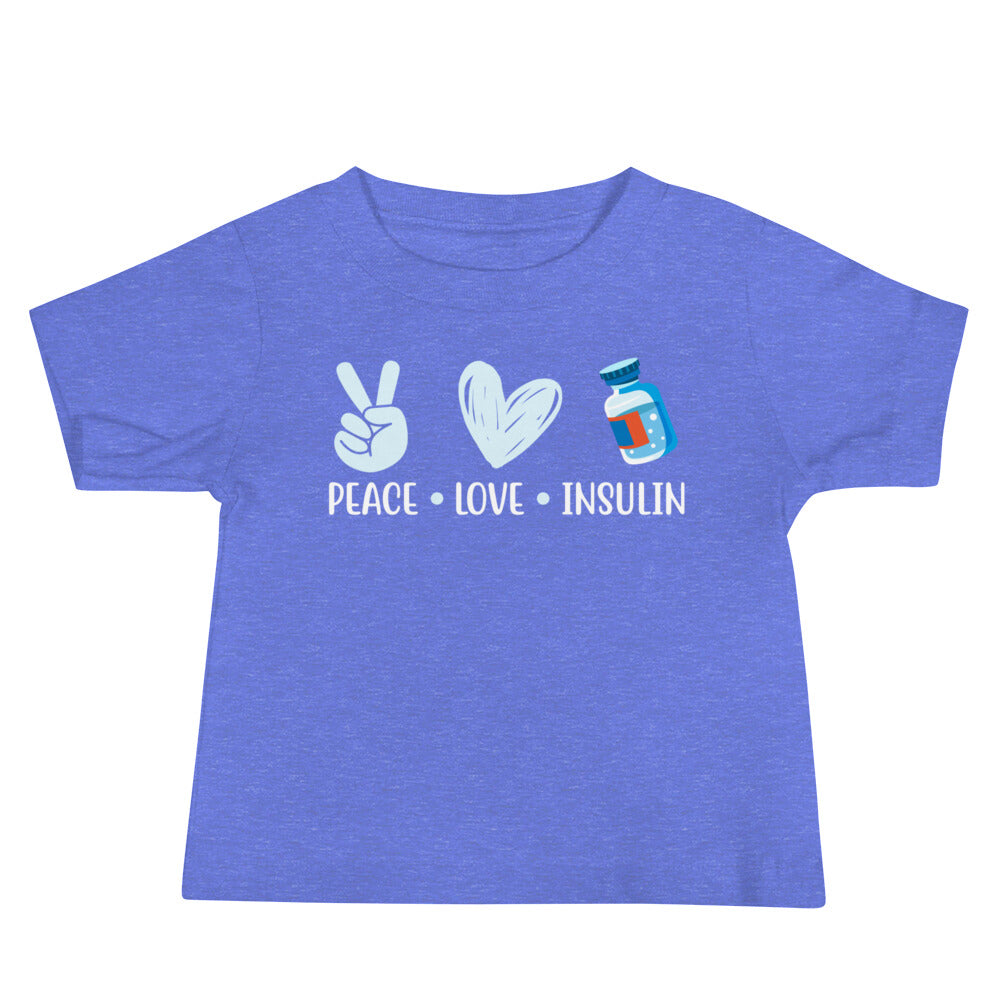 Diabetes Awareness Quality Cotton Bella Canvas Baby T-Shirt