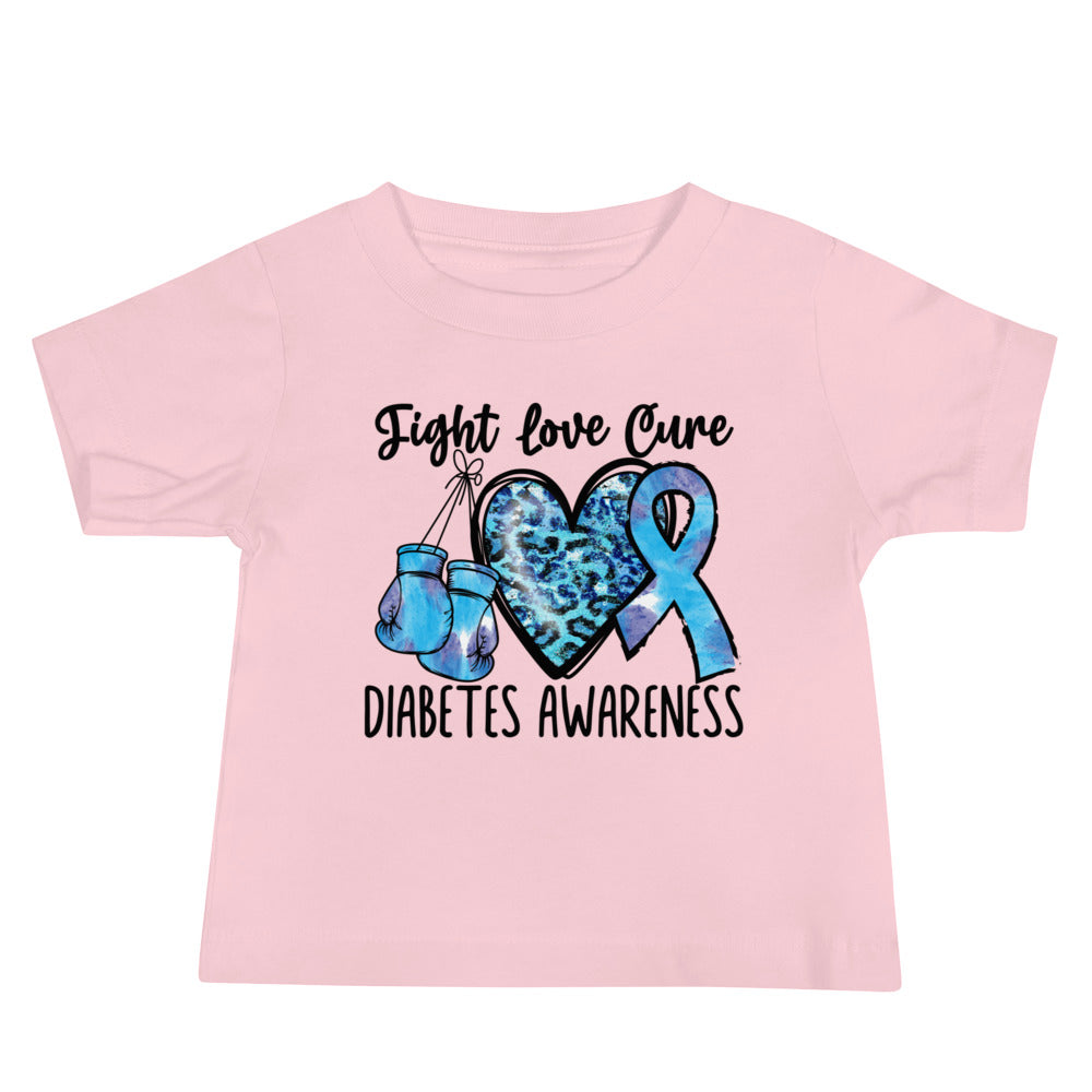 Diabetes Awareness Quality Cotton Bella Canvas Baby T-Shirt