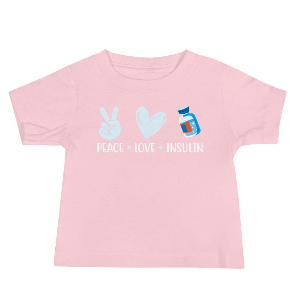 Diabetes Awareness Quality Cotton Bella Canvas Baby T-Shirt