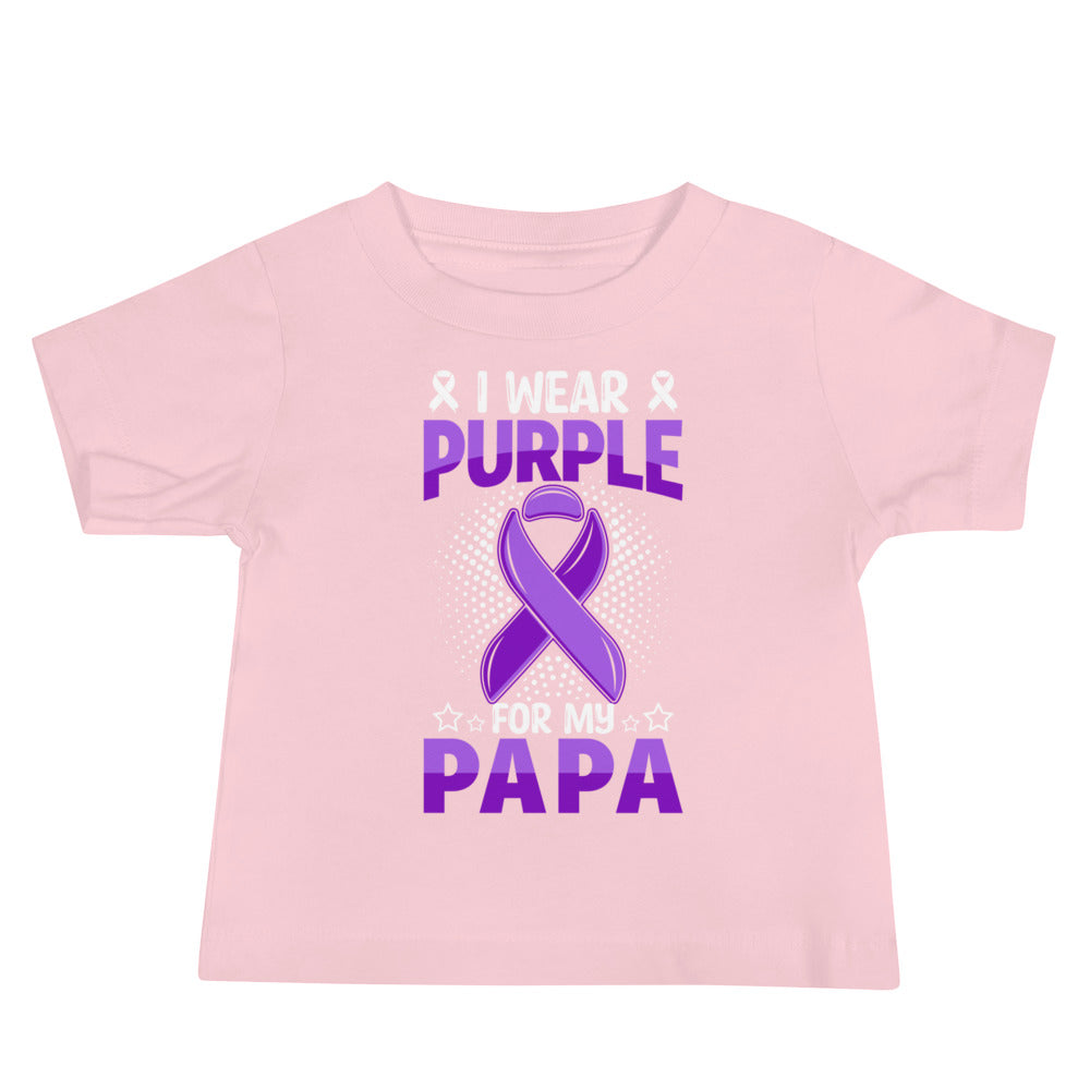 Alzheimer's Awareness Quality Cotton Bella Canvas Baby T-Shirt