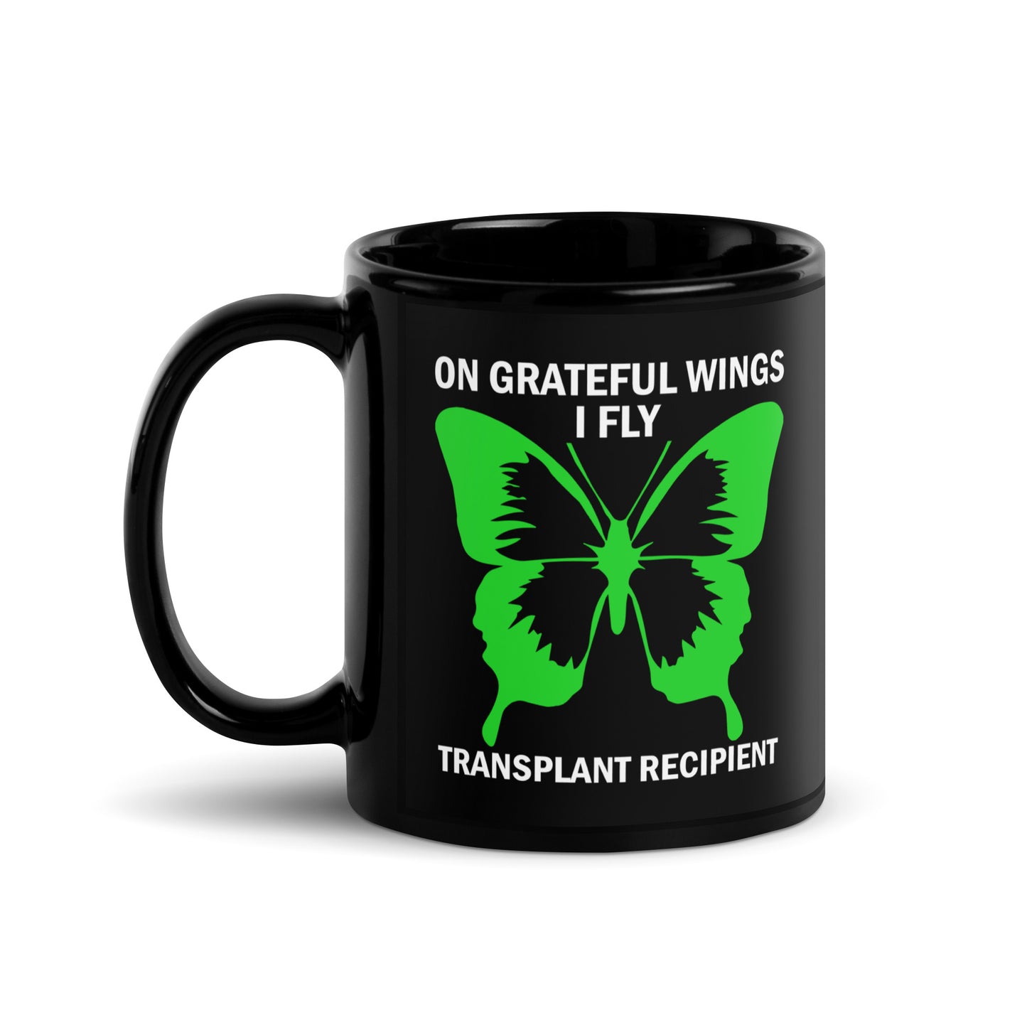 On Grateful Wings I Fly Kidney Recipient Ceramic Coffee Mug