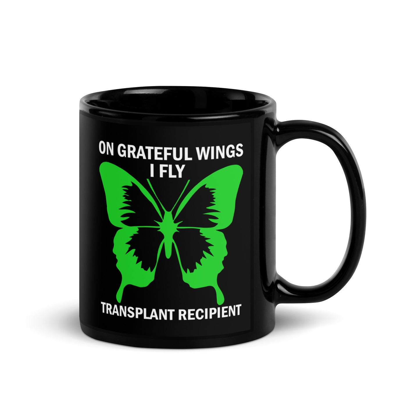 On Grateful Wings I Fly Kidney Recipient Ceramic Coffee Mug