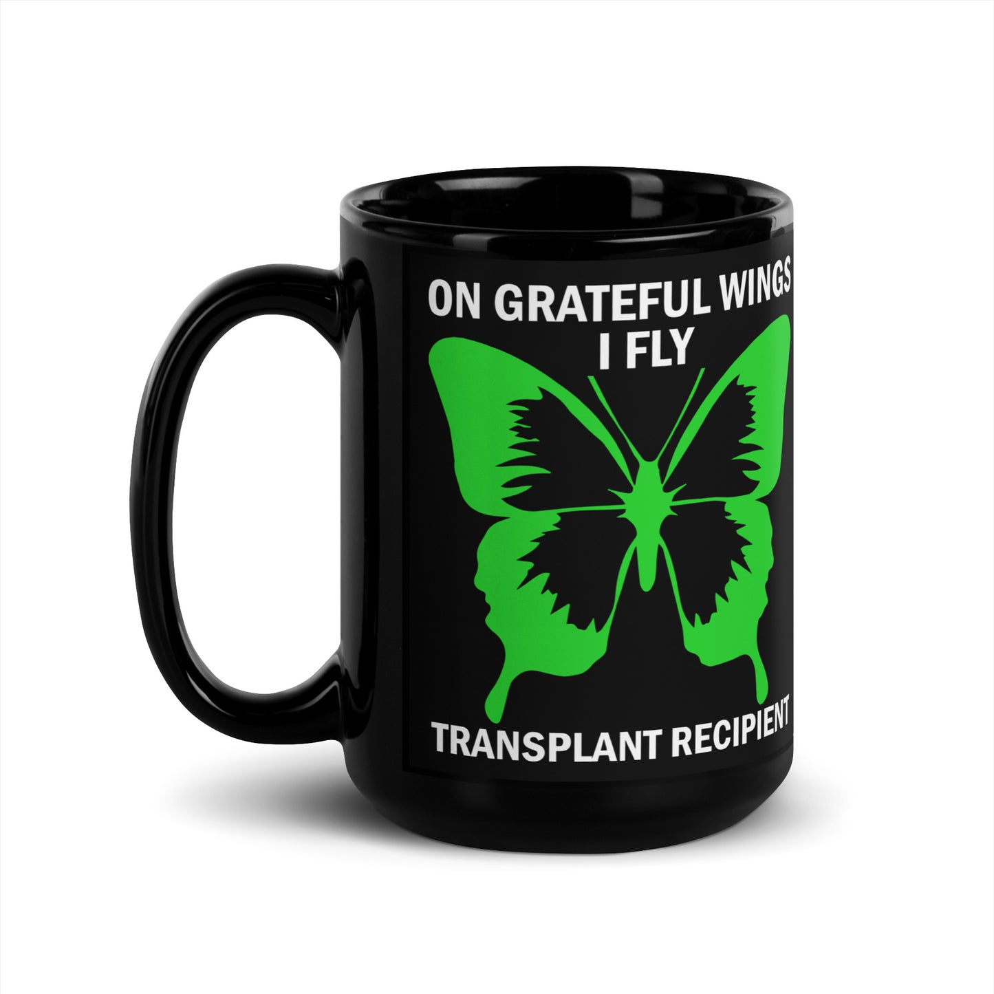 On Grateful Wings I Fly Kidney Recipient Ceramic Coffee Mug