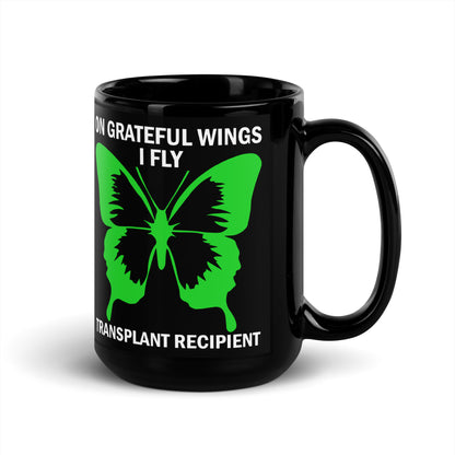 On Grateful Wings I Fly Kidney Recipient Ceramic Coffee Mug