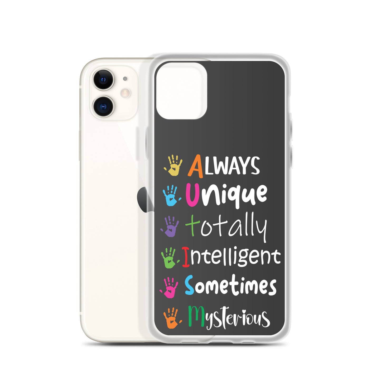 Autism Acceptance Together Eclipse Back Perfect Fit Phone Case for iPhone®