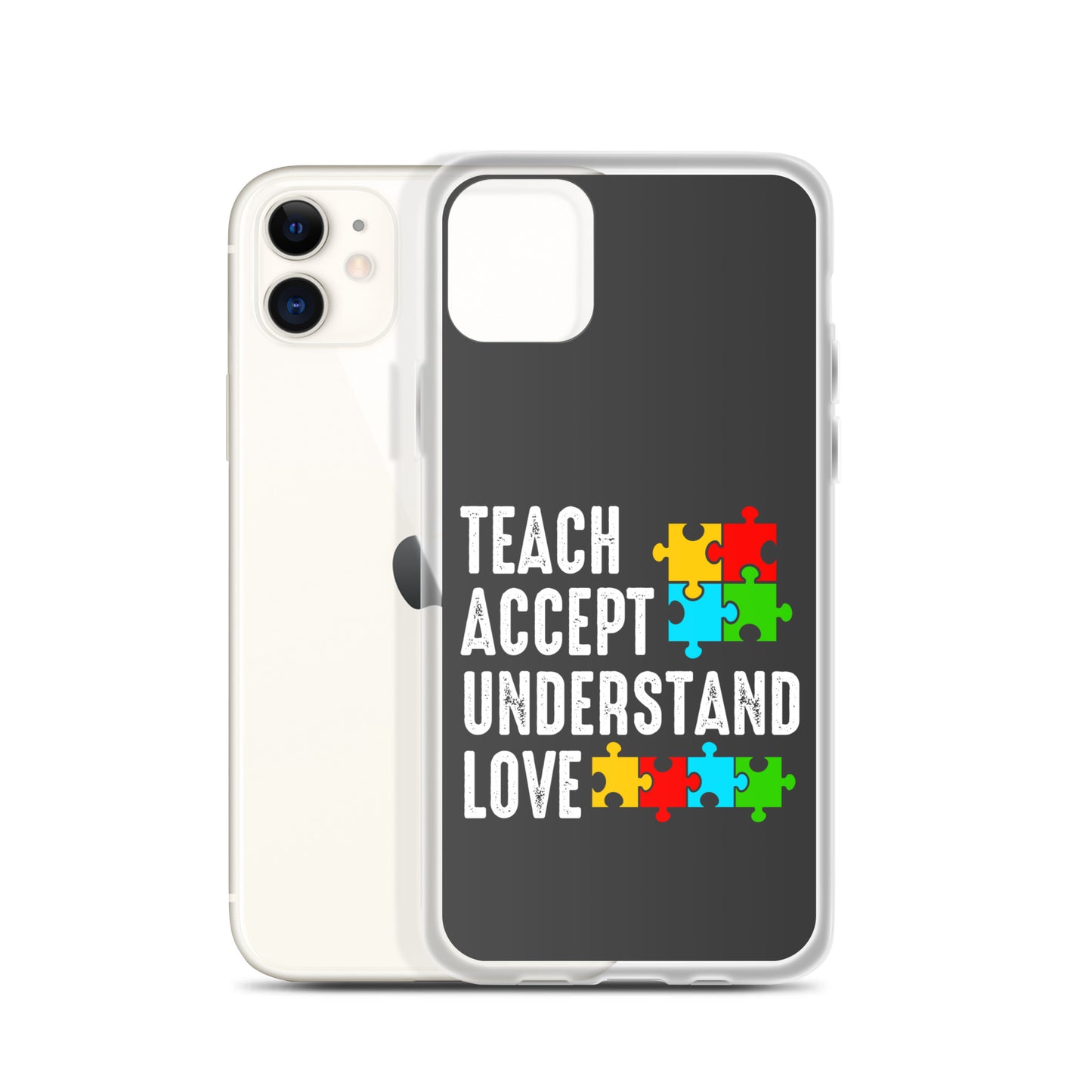 Autism Acceptance Together Eclipse Back Perfect Fit Phone Case for iPhone®