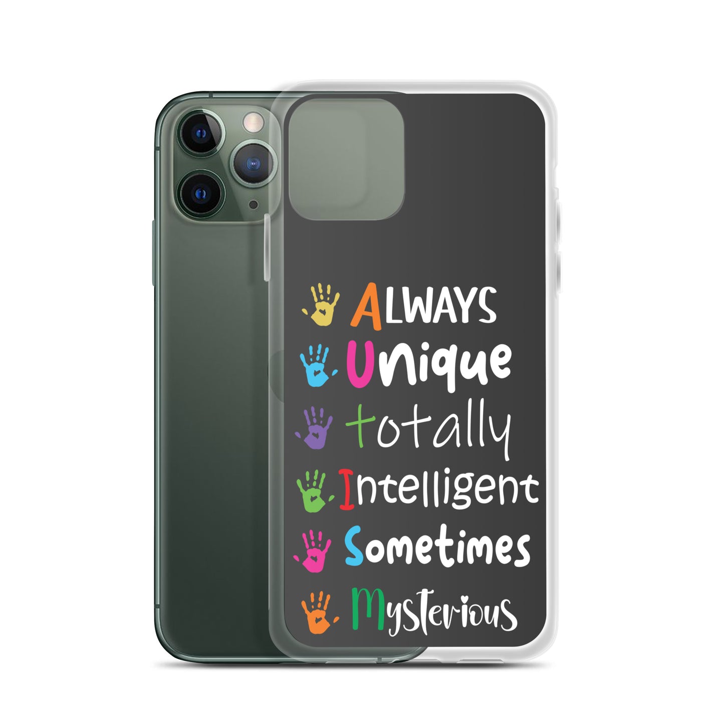 Autism Acceptance Together Eclipse Back Perfect Fit Phone Case for iPhone®