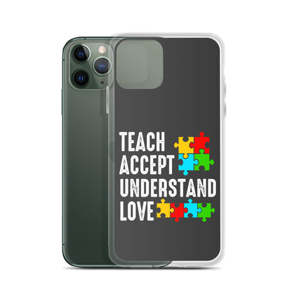 Autism Acceptance Together Eclipse Back Perfect Fit Phone Case for iPhone®