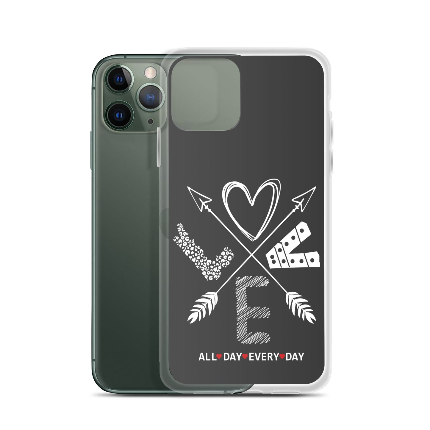 Love All Day Every Day Eclipse Back Perfect Fit Phone Case for iPhone®